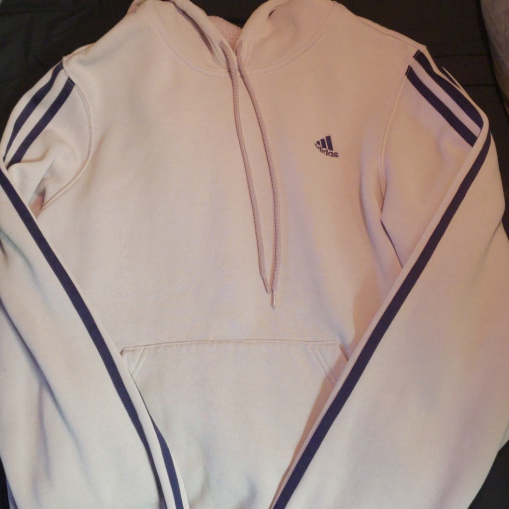Adidas hoodie three stripes